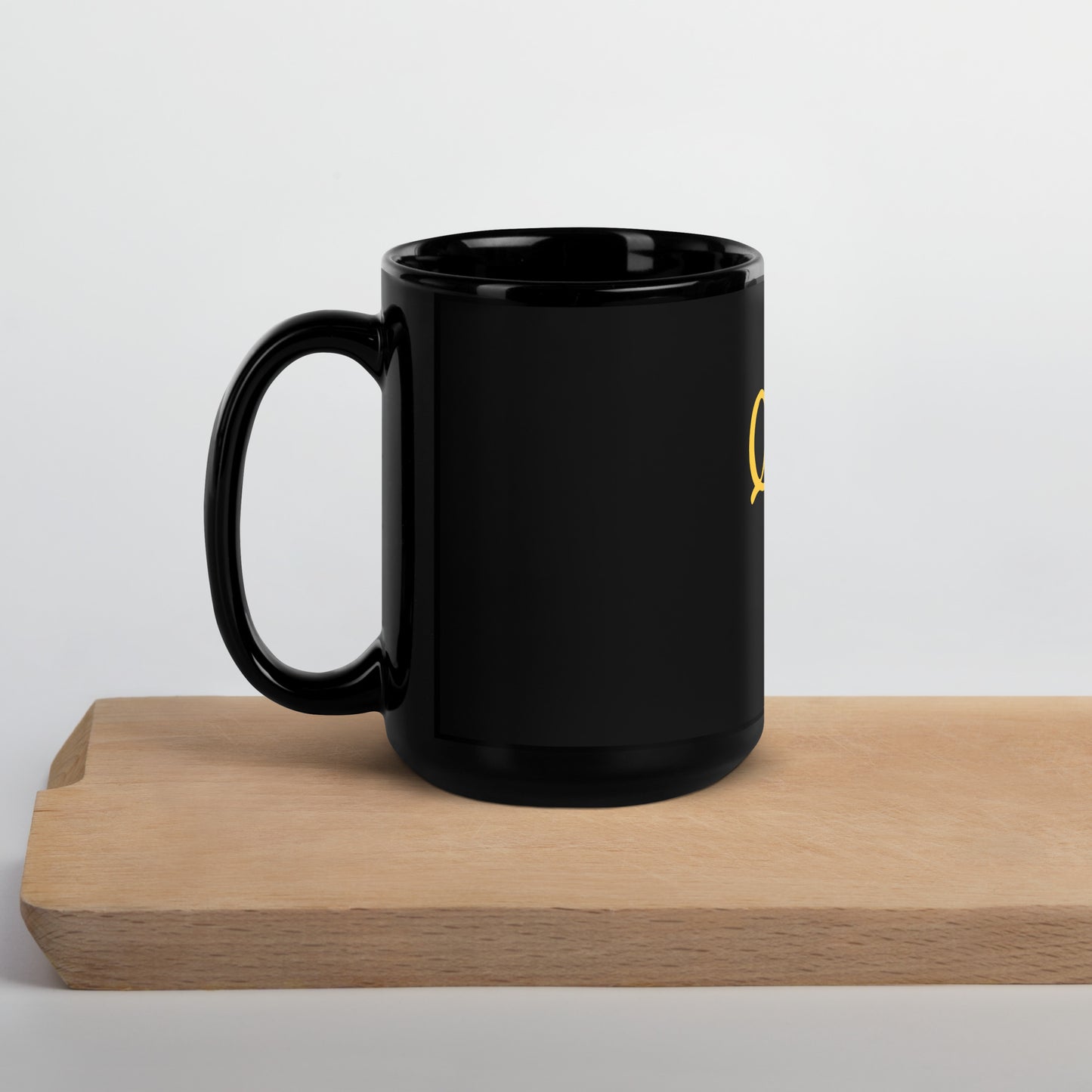 Queen Bee Black Glossy Mug