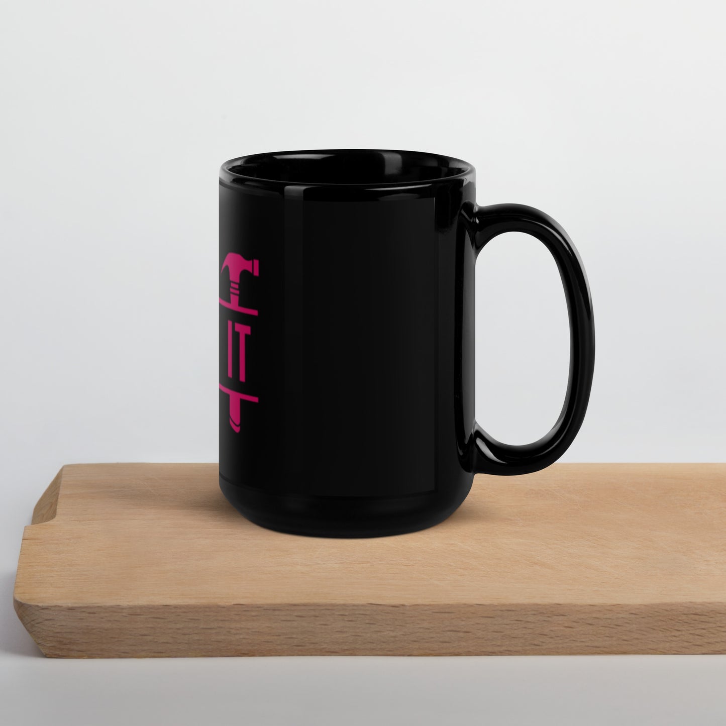 Mr. Fix It Black Glossy Mug