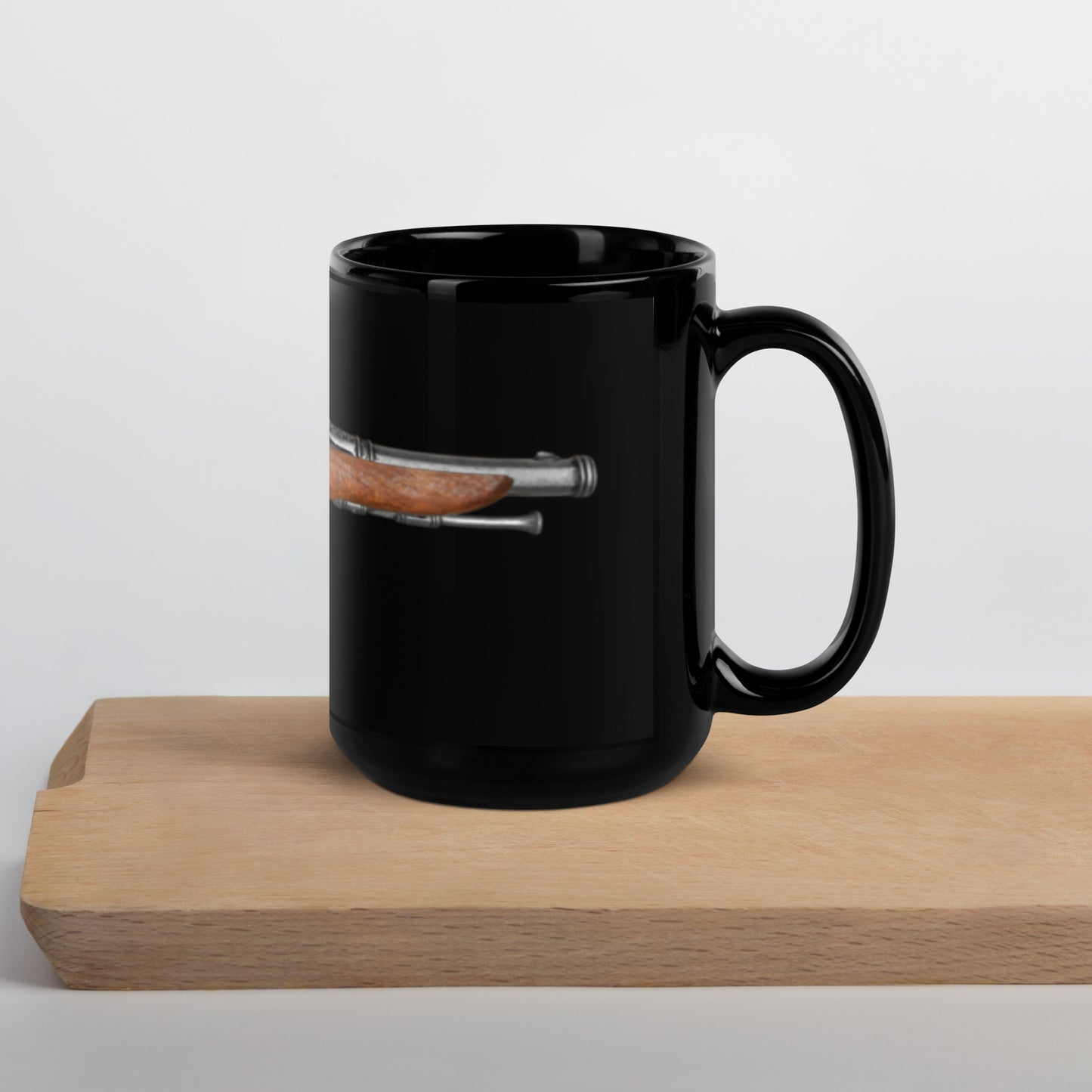 Cap & Ball Pistol Black Glossy Mug