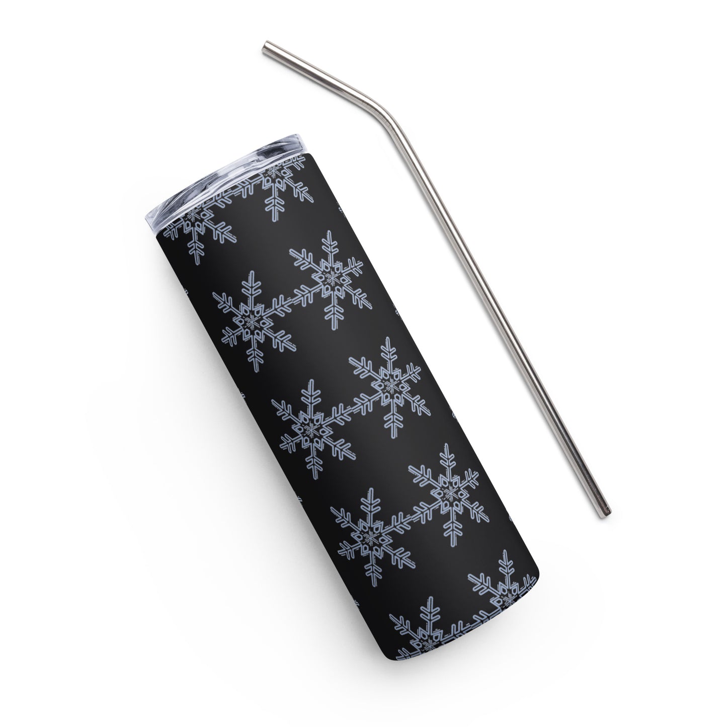 Snow Flakes Stainless steel tumbler