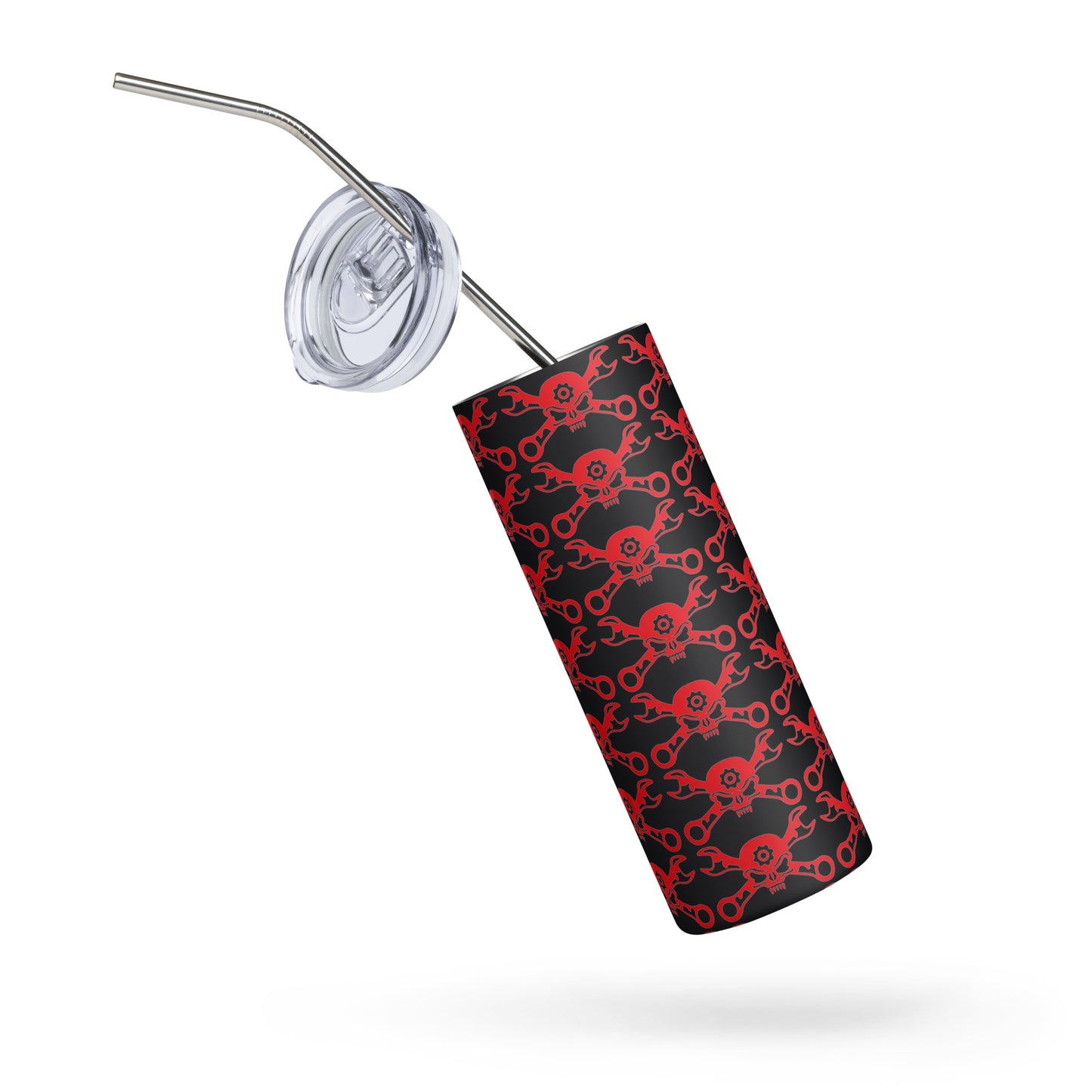 Mechanic Skull and Crossed Wrenches Stainless steel tumbler