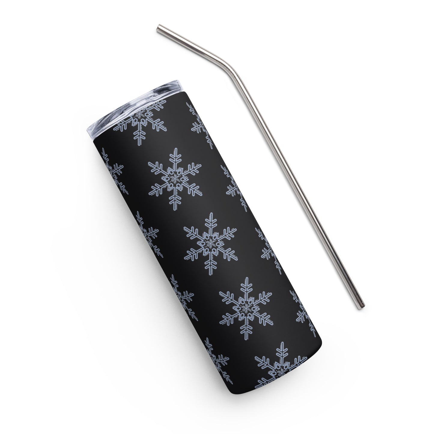 Snow Flakes Stainless steel tumbler