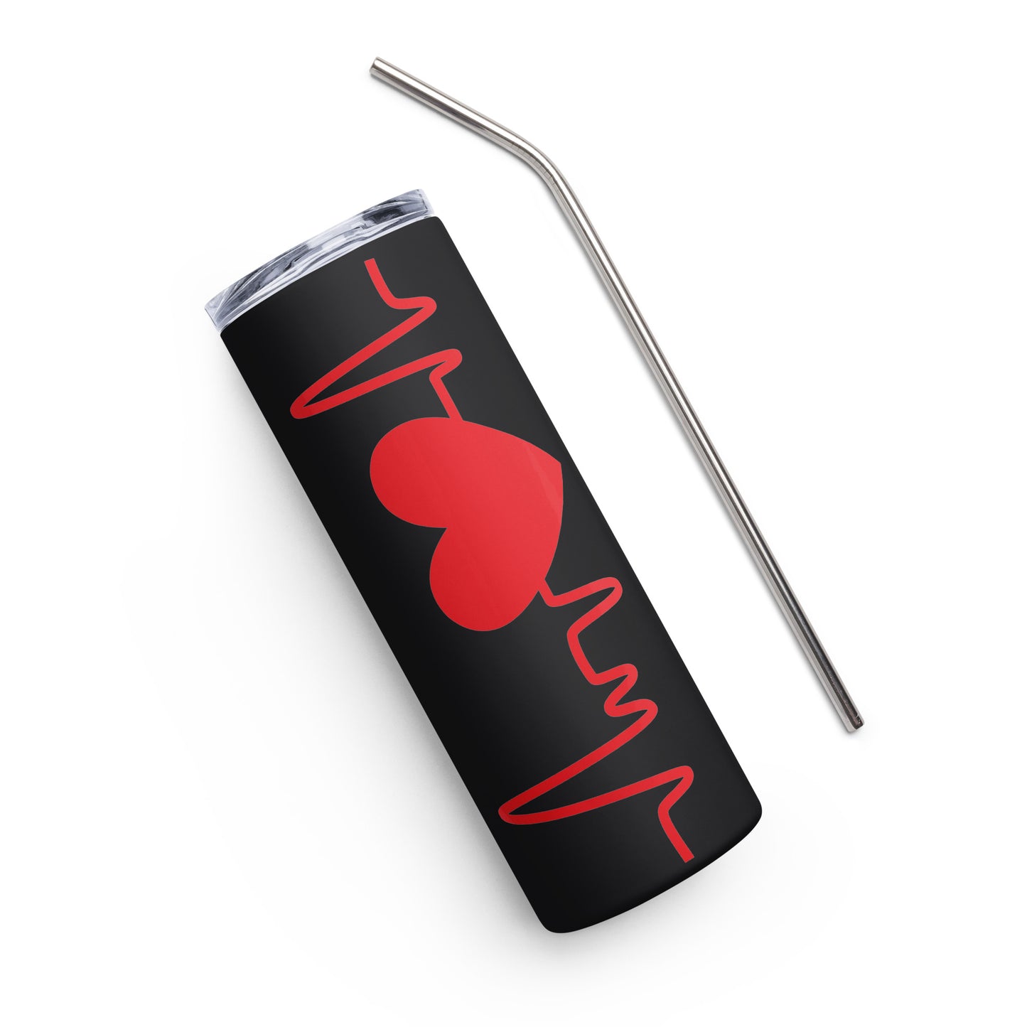 Heart Beat Stainless steel tumbler