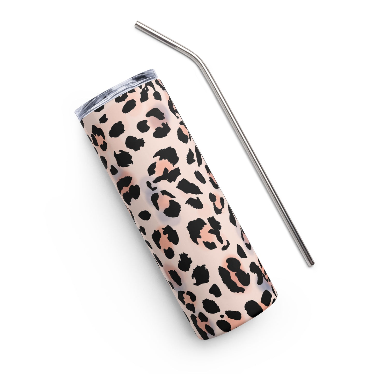 Leopard Print Pink Stainless steel tumbler