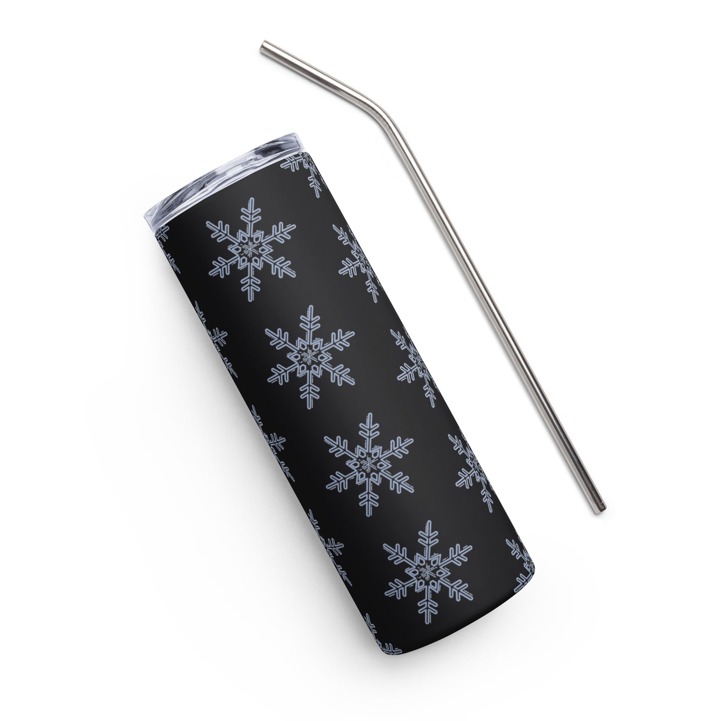 Snow Flakes Stainless steel tumbler