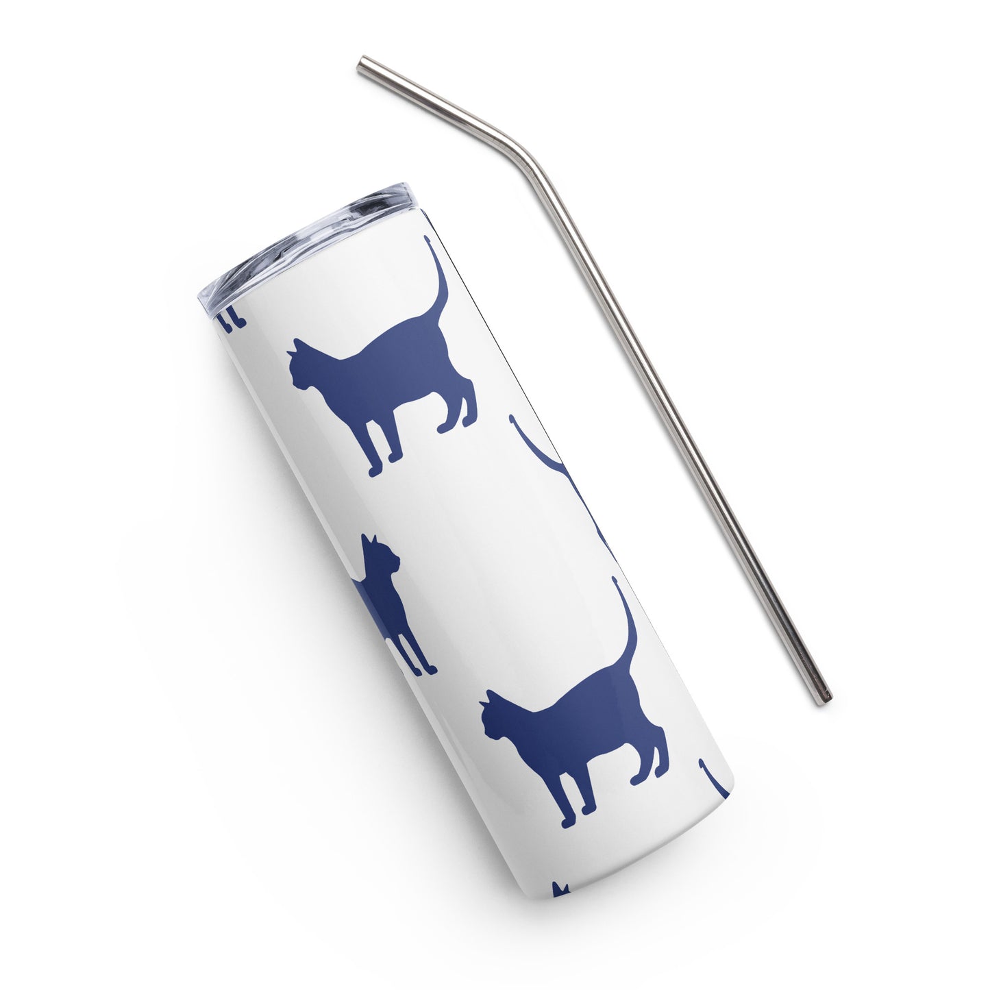 Cat Silhouette Stainless steel tumbler