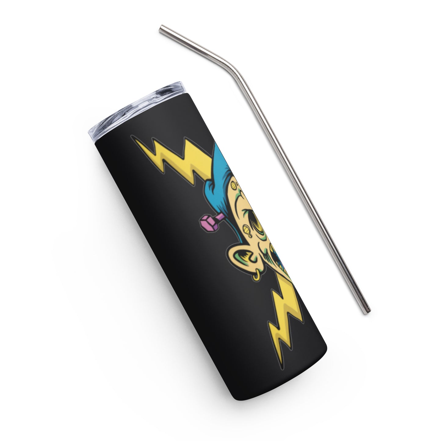 Zombie & Lightning Stainless steel tumbler