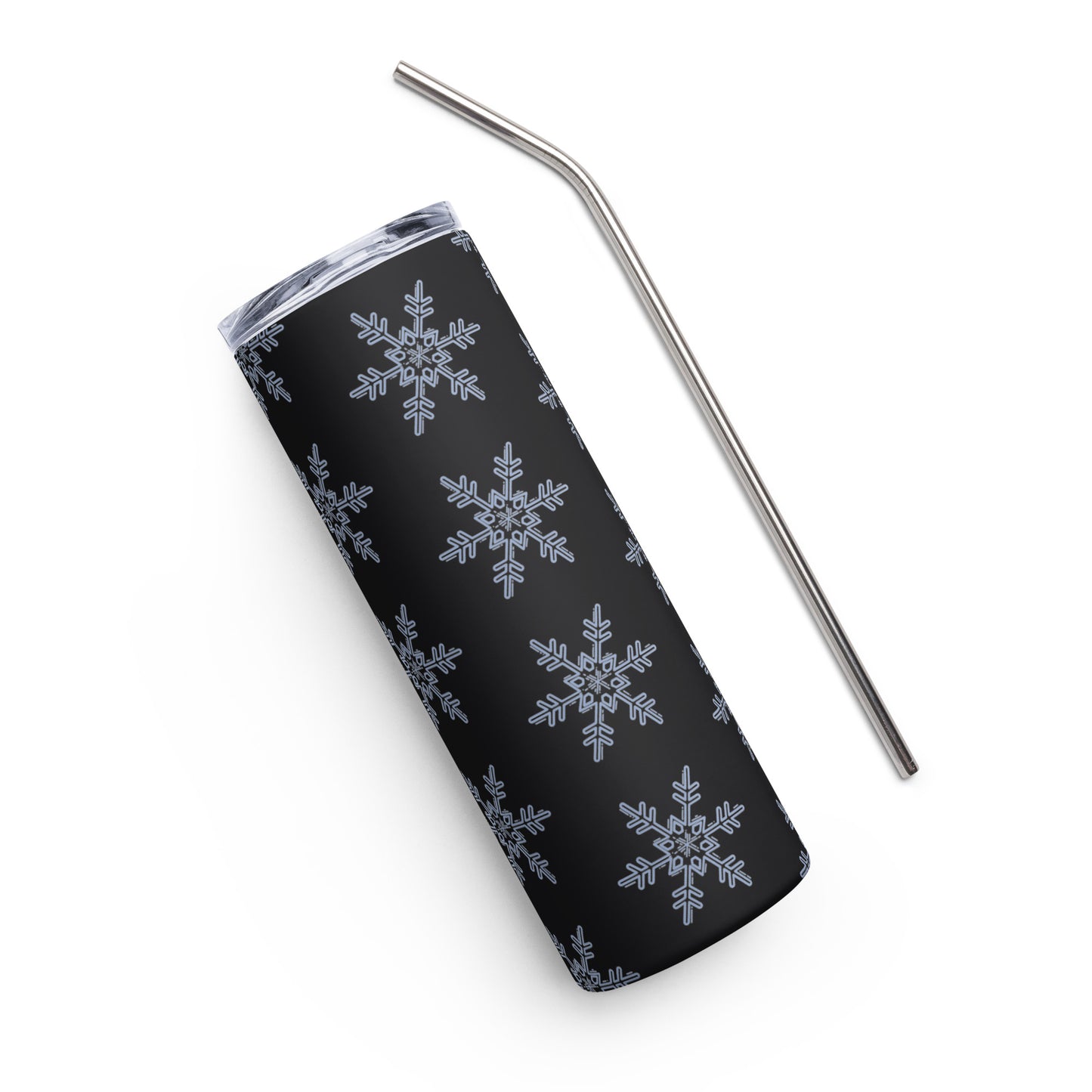 Snow Flakes Stainless steel tumbler