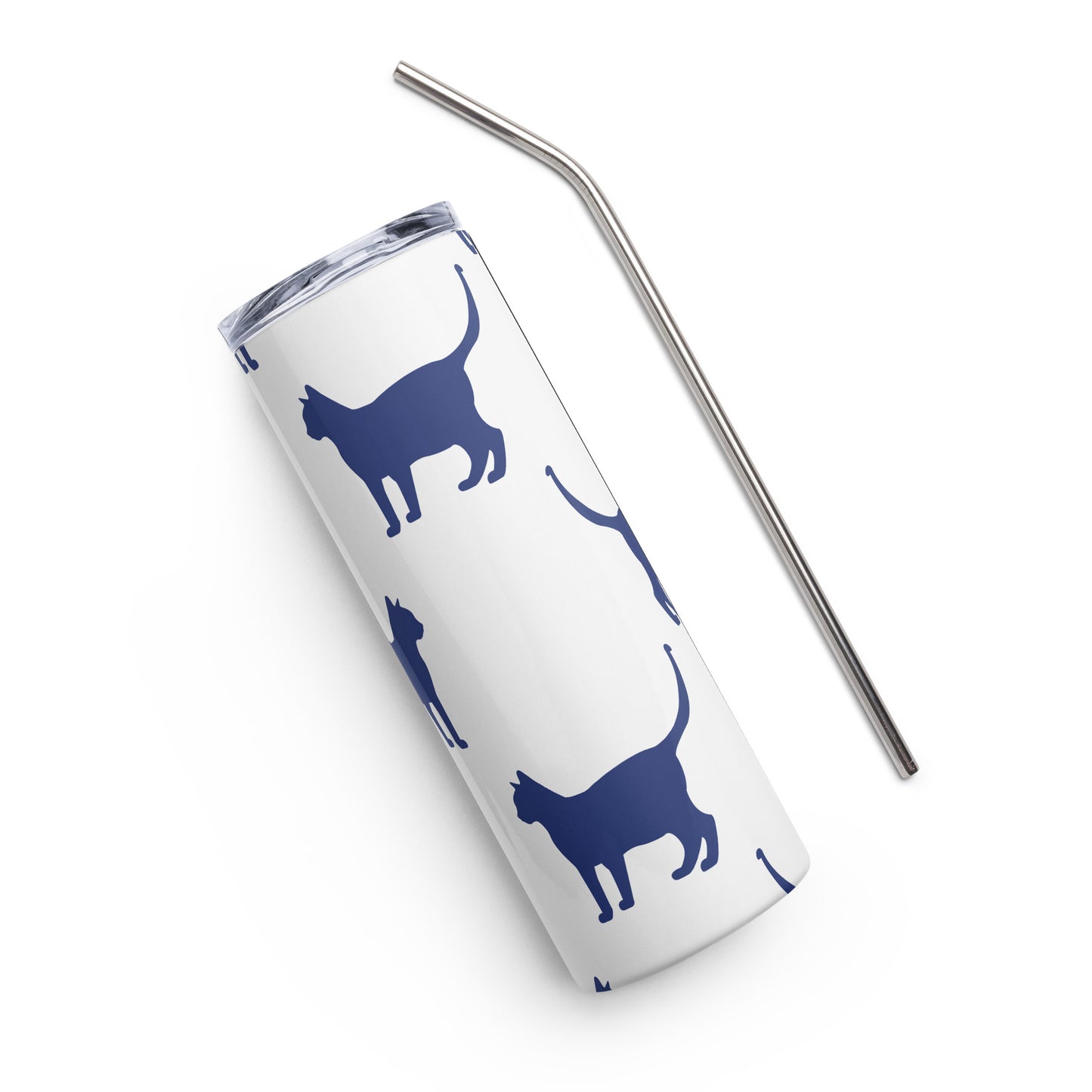 Cat Silhouette Stainless steel tumbler
