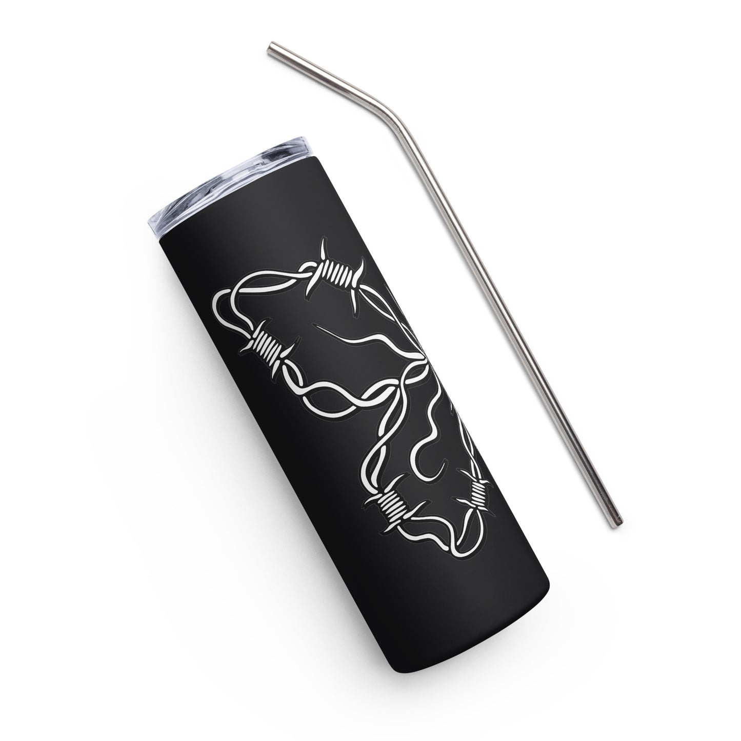 Barbwire Butterfly Stainless steel tumbler