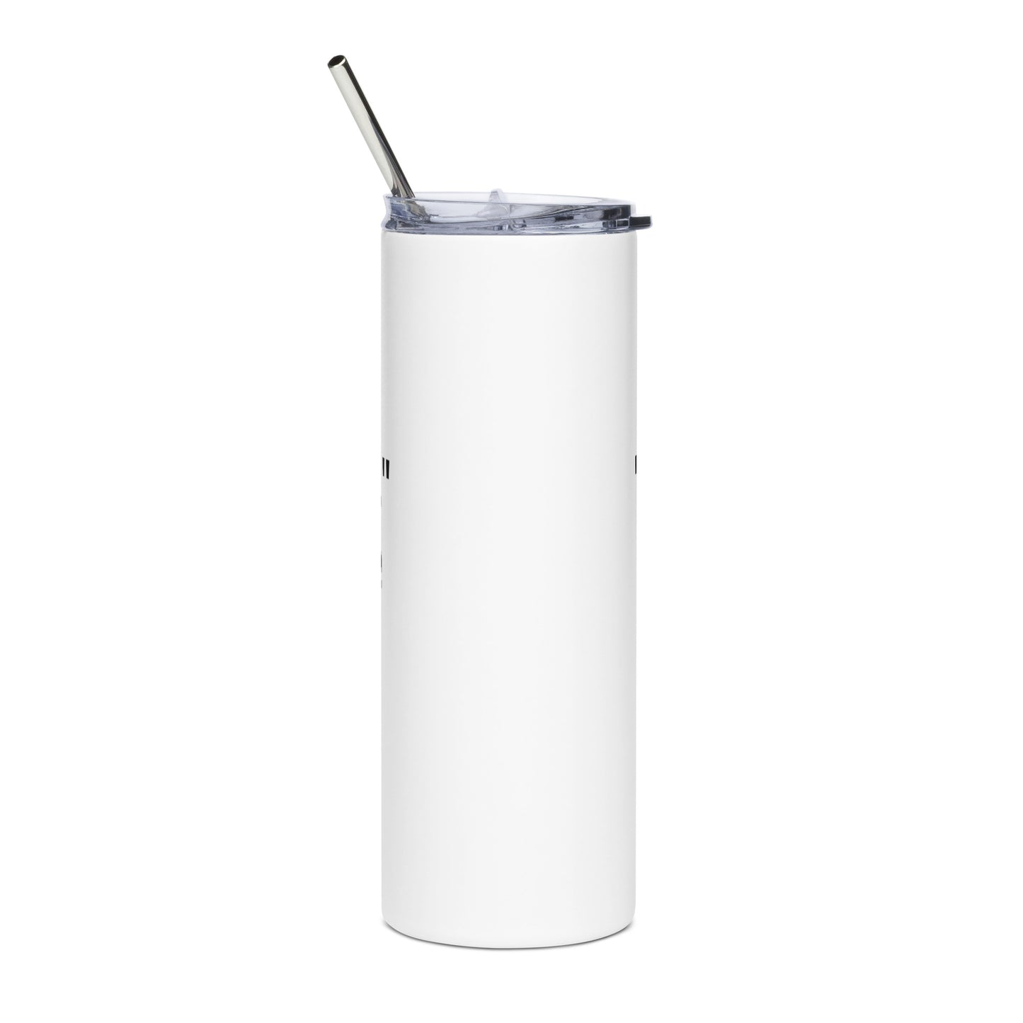 She Said White Stainless steel tumbler