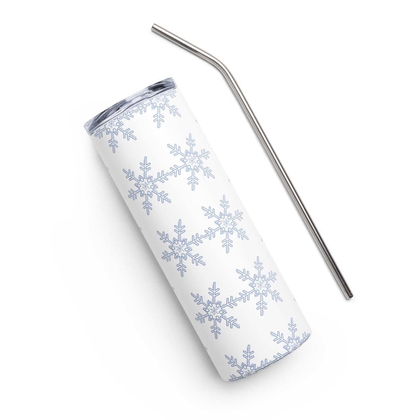Snow Flakes Stainless steel tumbler