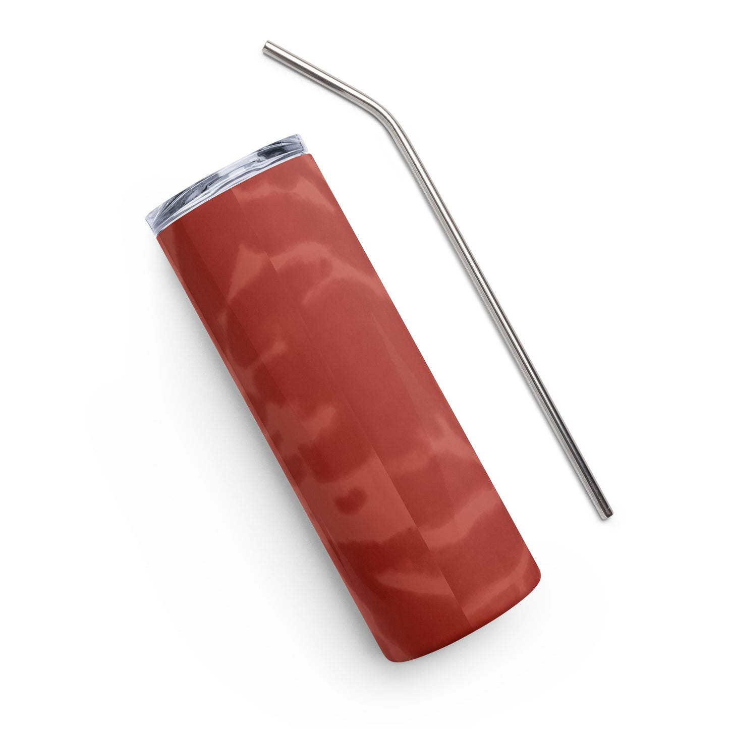 Dark Red Tie-Dye Stainless steel tumbler