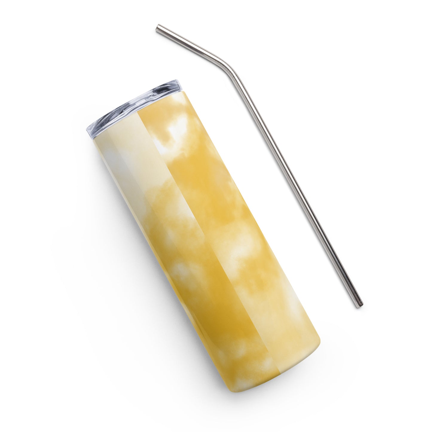 Yellow Tie-Dye Stainless steel tumbler