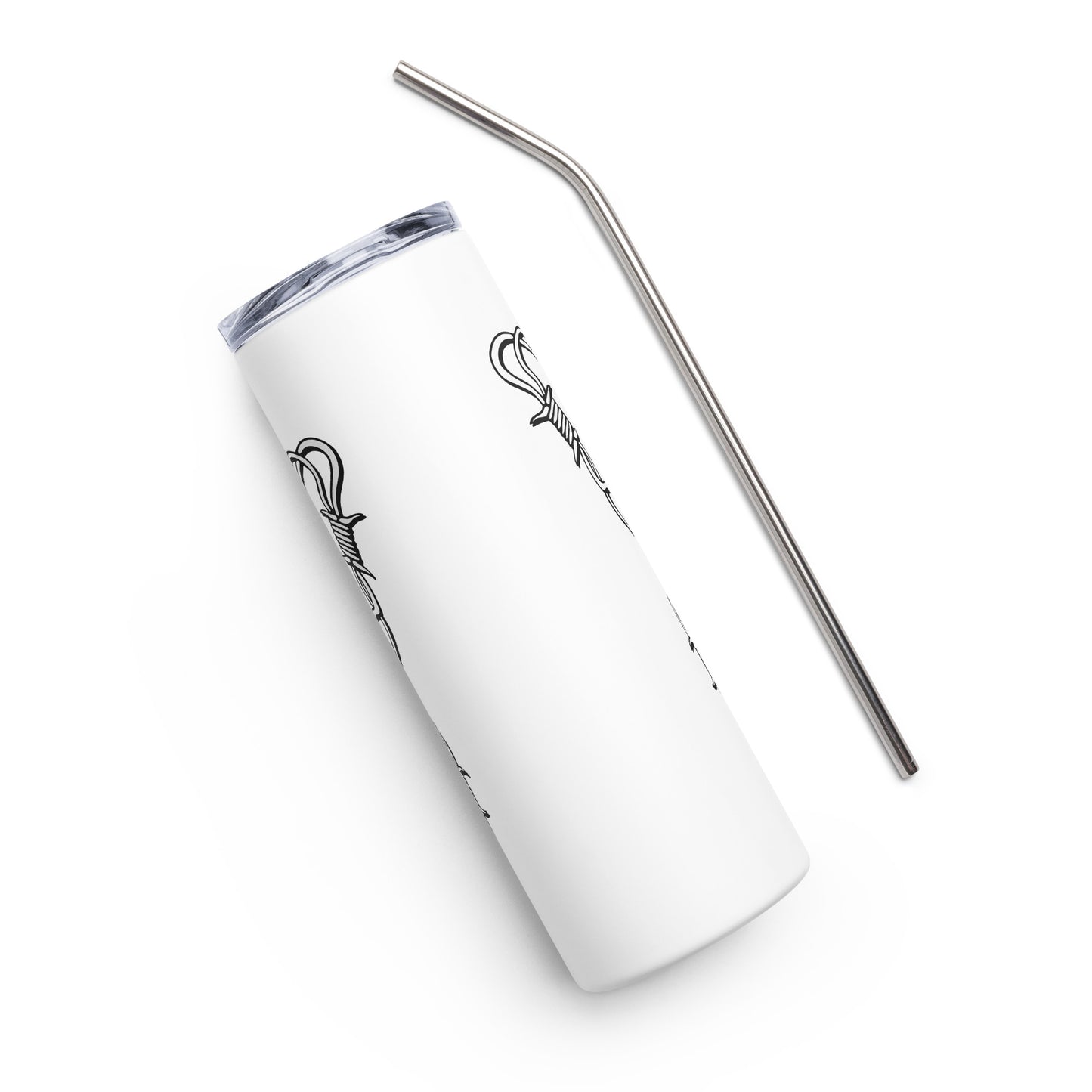 Barbwire Butterfly Stainless steel tumbler