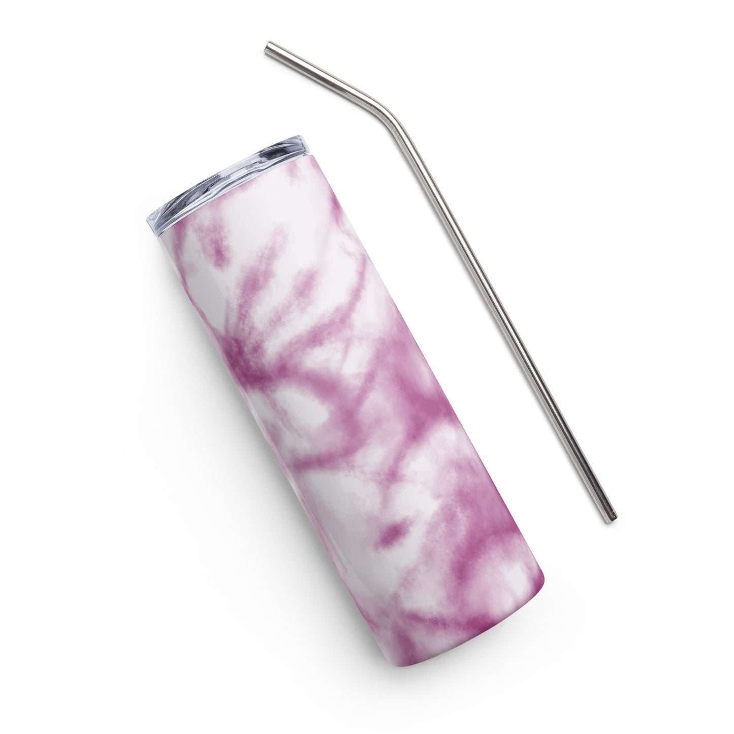 Purple Tie-Dye Stainless steel tumbler