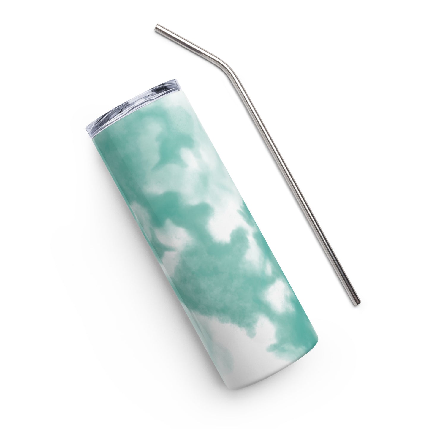 Green Tie-Dye Stainless steel tumbler