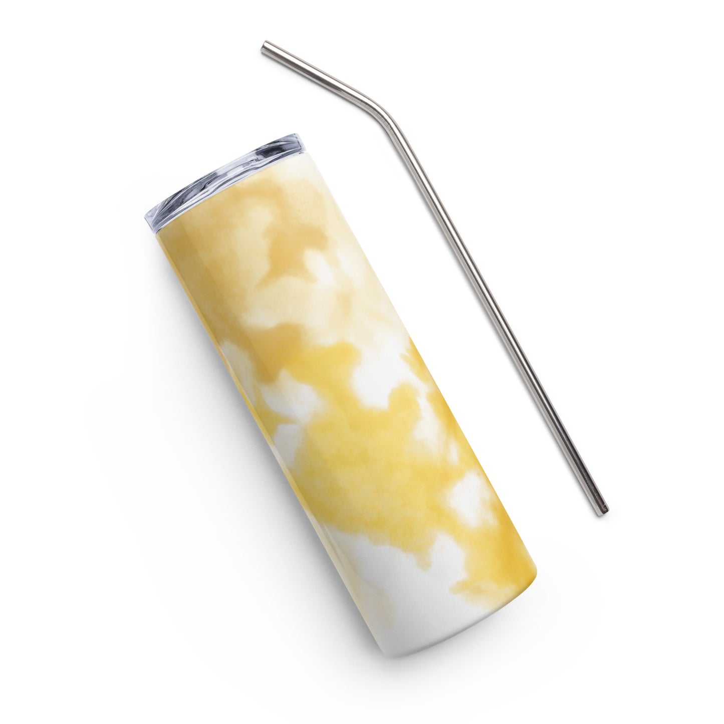 Yellow Tie-Dye Stainless steel tumbler