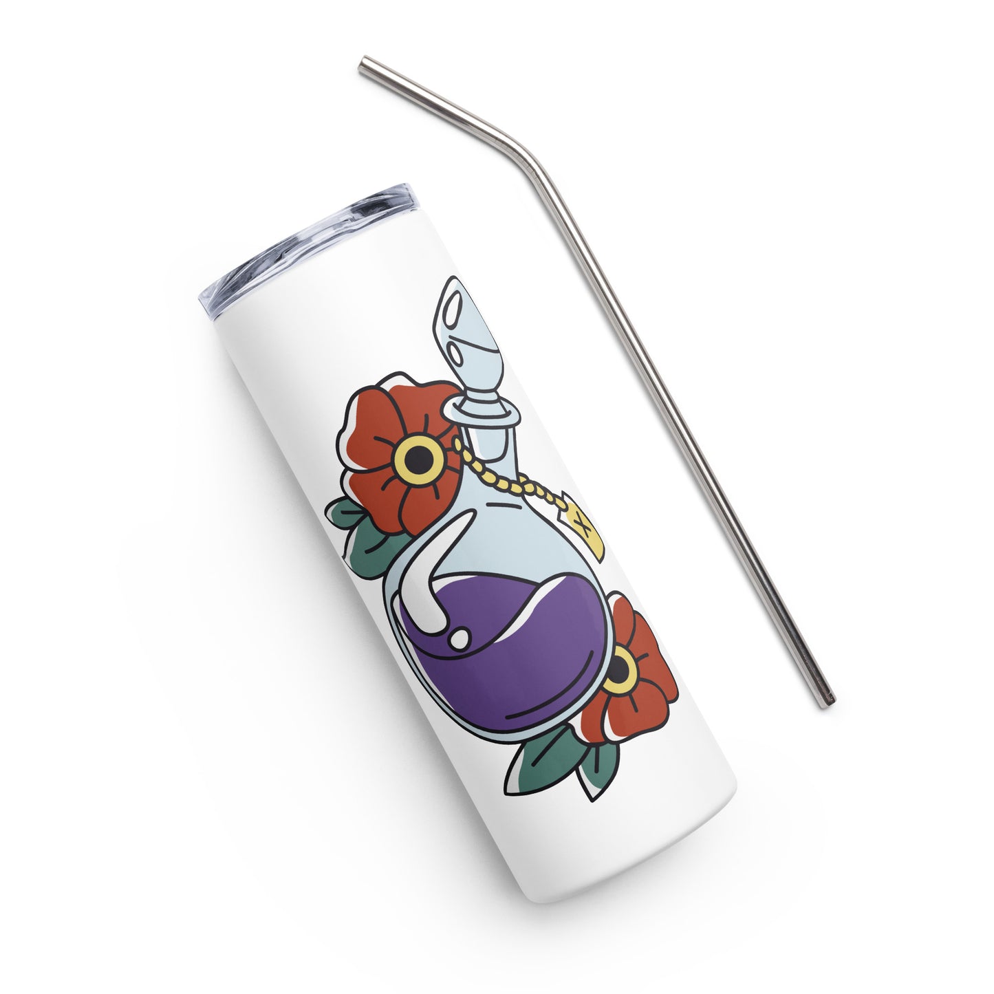 Potion & Flowers Stainless steel tumbler