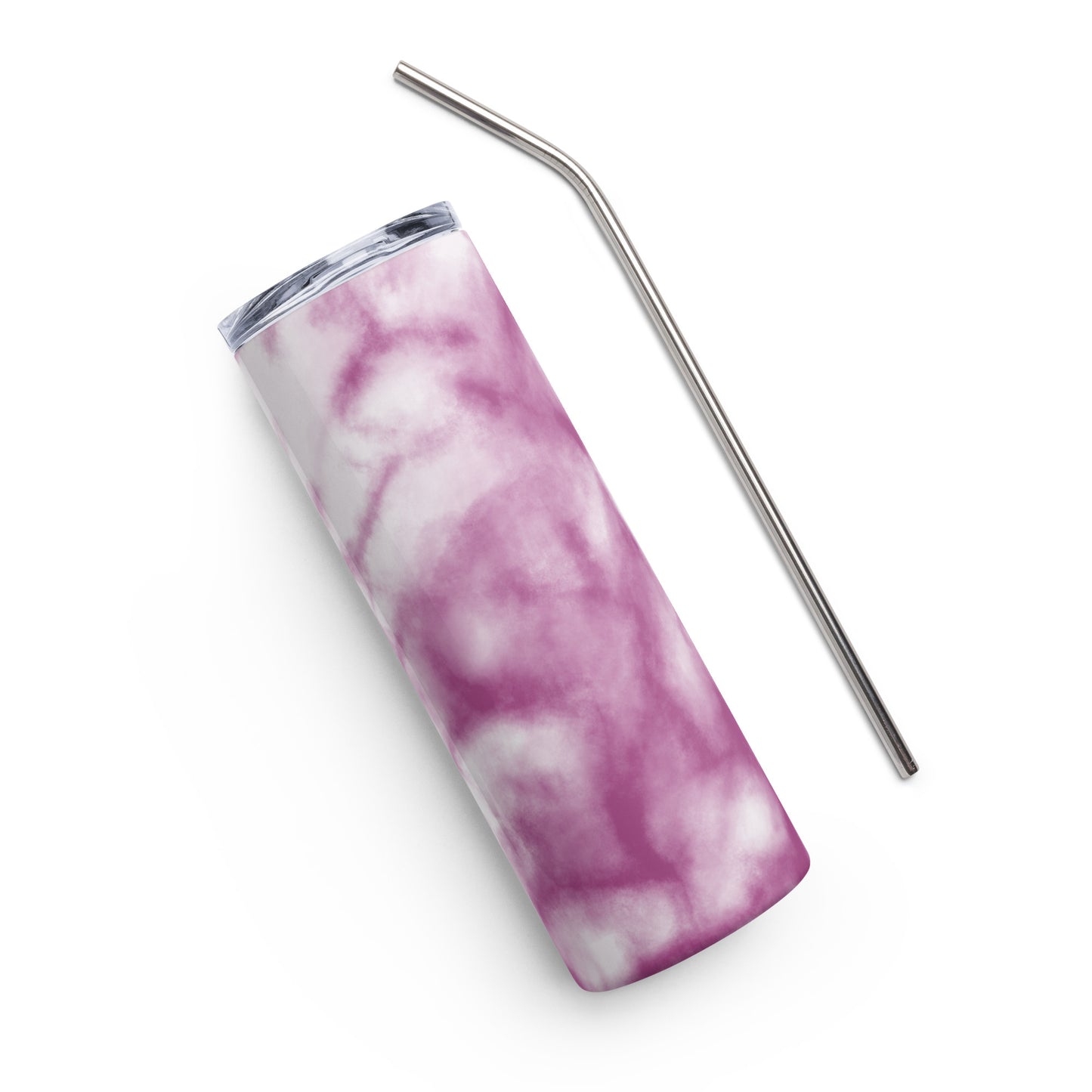 Purple Tie-Dye Stainless steel tumbler