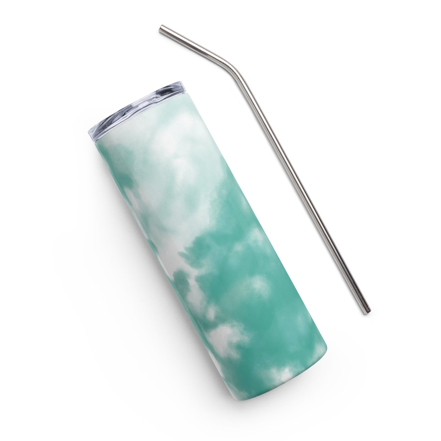 Green Tie-Dye Stainless steel tumbler