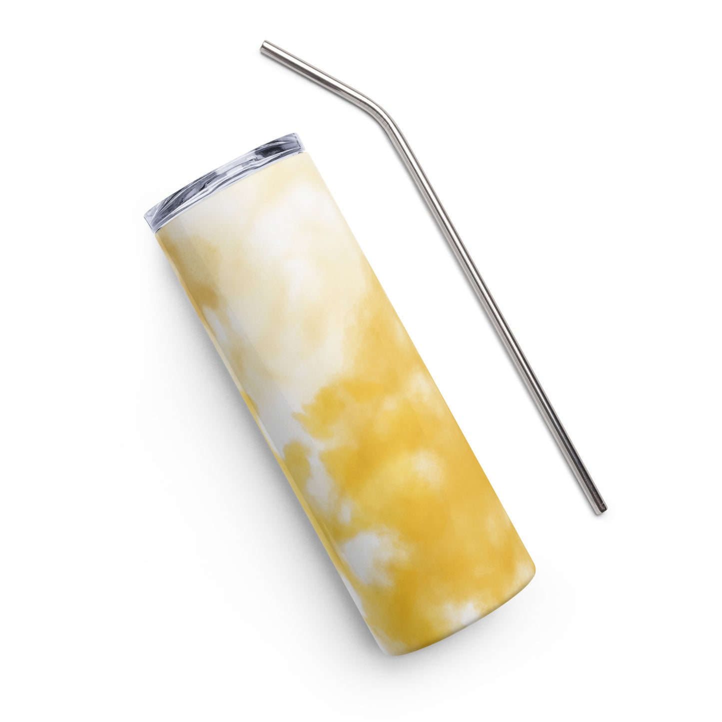 Yellow Tie-Dye Stainless steel tumbler