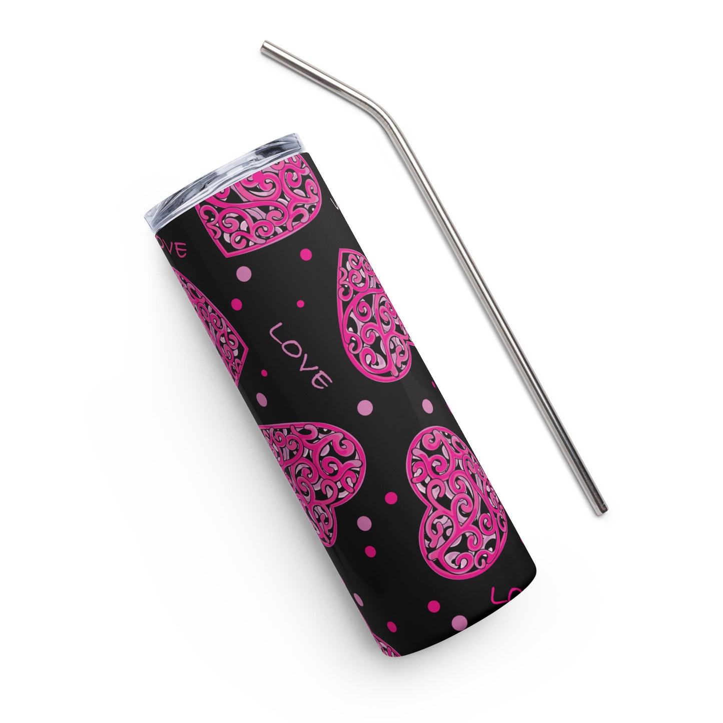 Designed Hearts Stainless steel tumbler