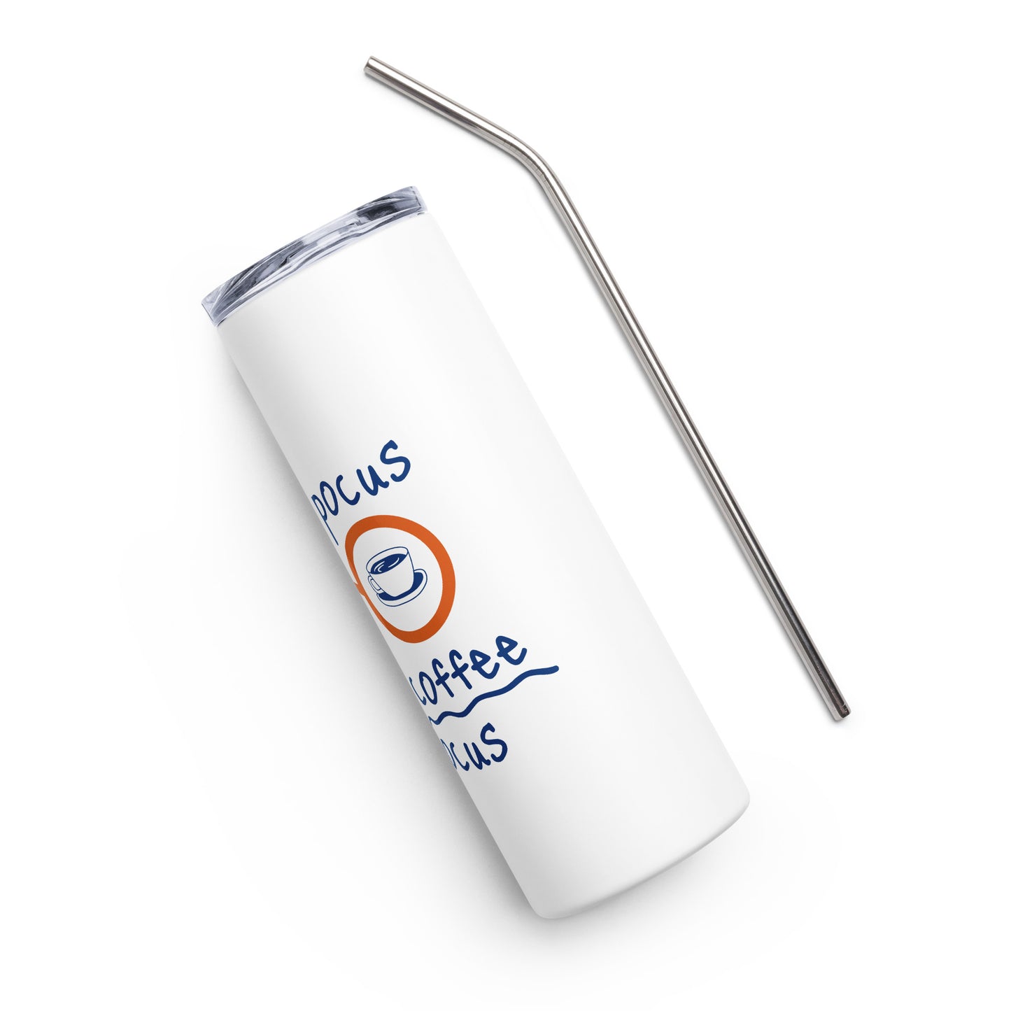 Hocus Pocus I Need Coffee to Focus Stainless steel tumbler