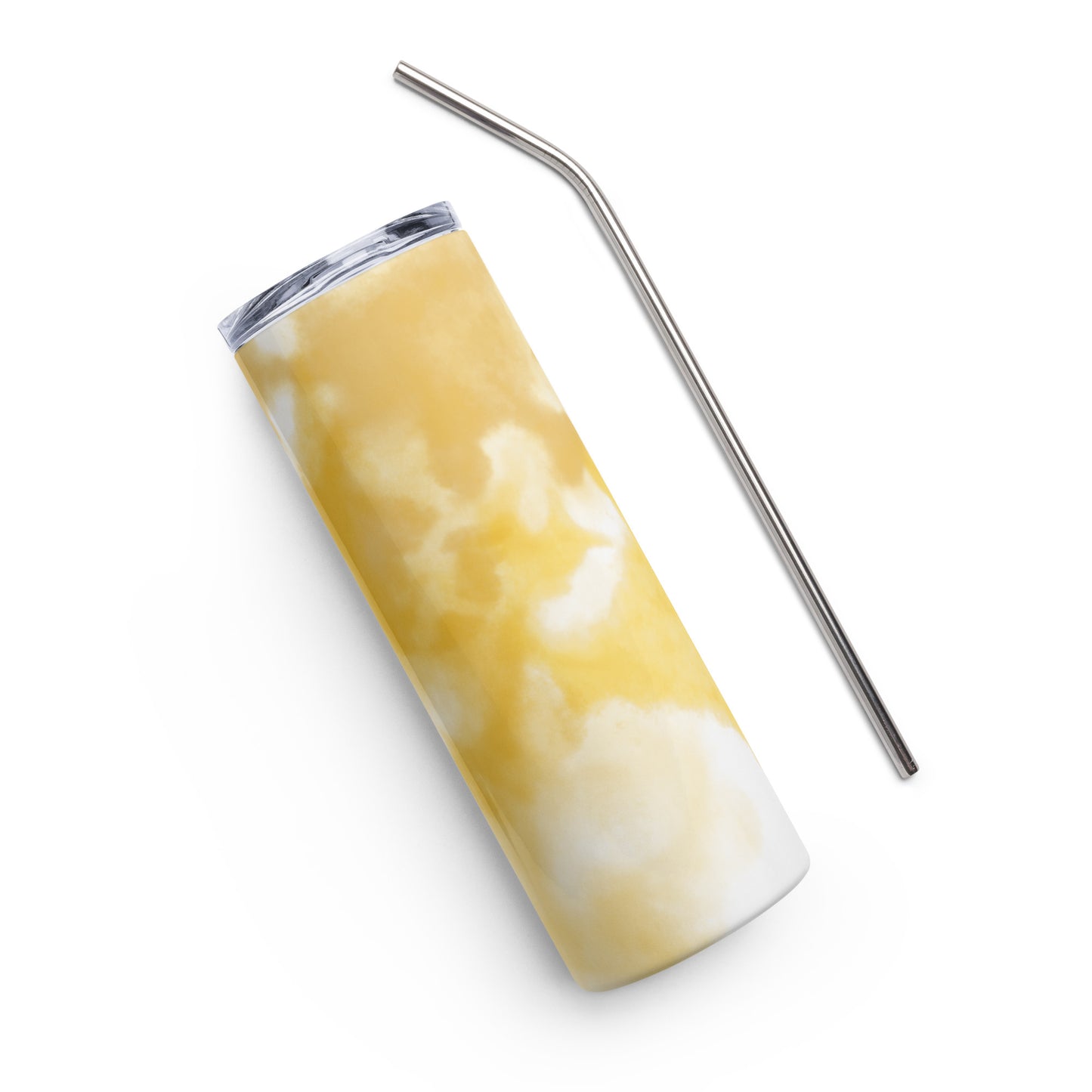 Yellow Tie-Dye Stainless steel tumbler