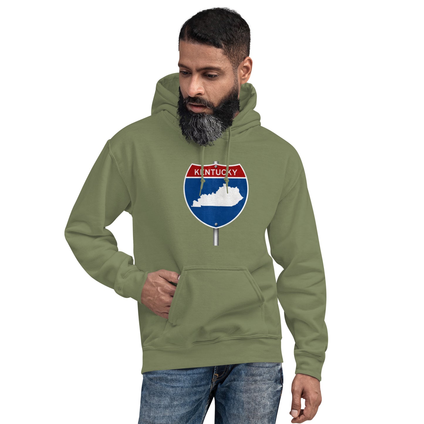Kentucky Road Sign Unisex Hoodie