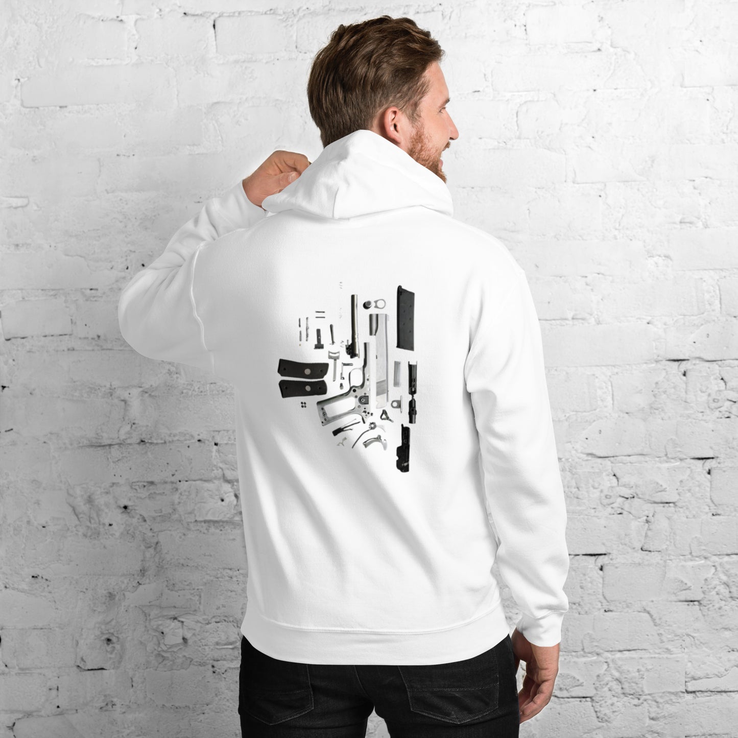 Pistol Beakdown Vertical Unisex Hoodie
