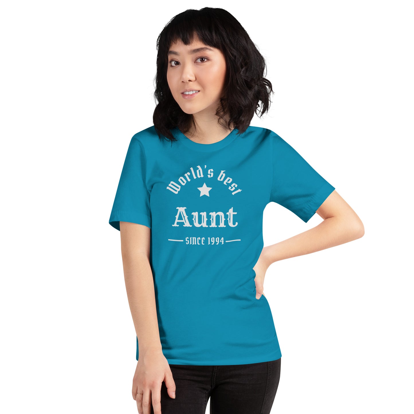 World's Best Aunt Since (Customizable Year) Unisex t-shirt