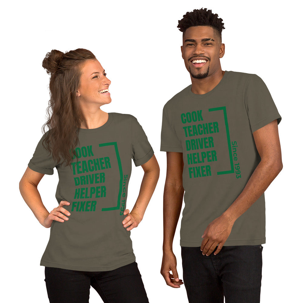 Parent Since (customizable year) Unisex t-shirt