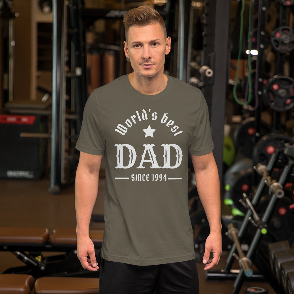 World's Best Dad Since (Customizable Year) Unisex t-shirt
