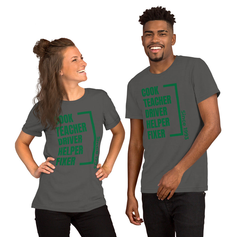 Parent Since (customizable year) Unisex t-shirt