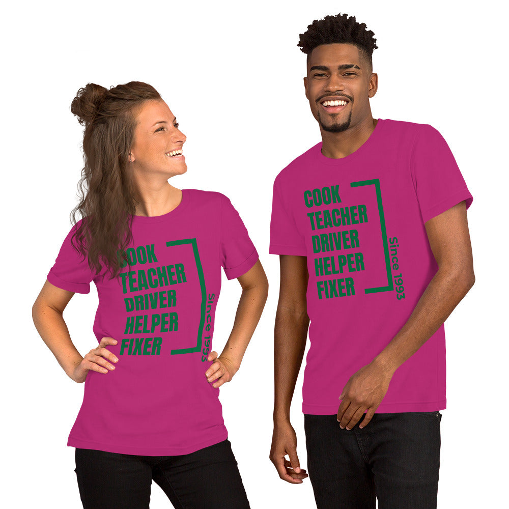 Parent Since (customizable year) Unisex t-shirt