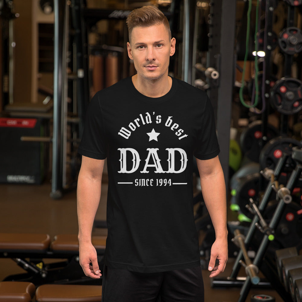 World's Best Dad Since (Customizable Year) Unisex t-shirt