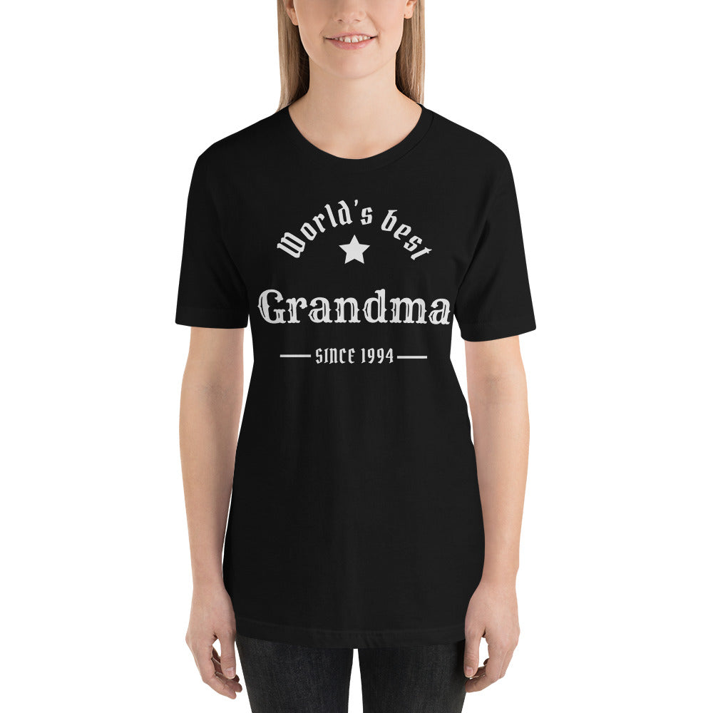 World's Best Grandma Since (Customizable Year) Unisex t-shirt