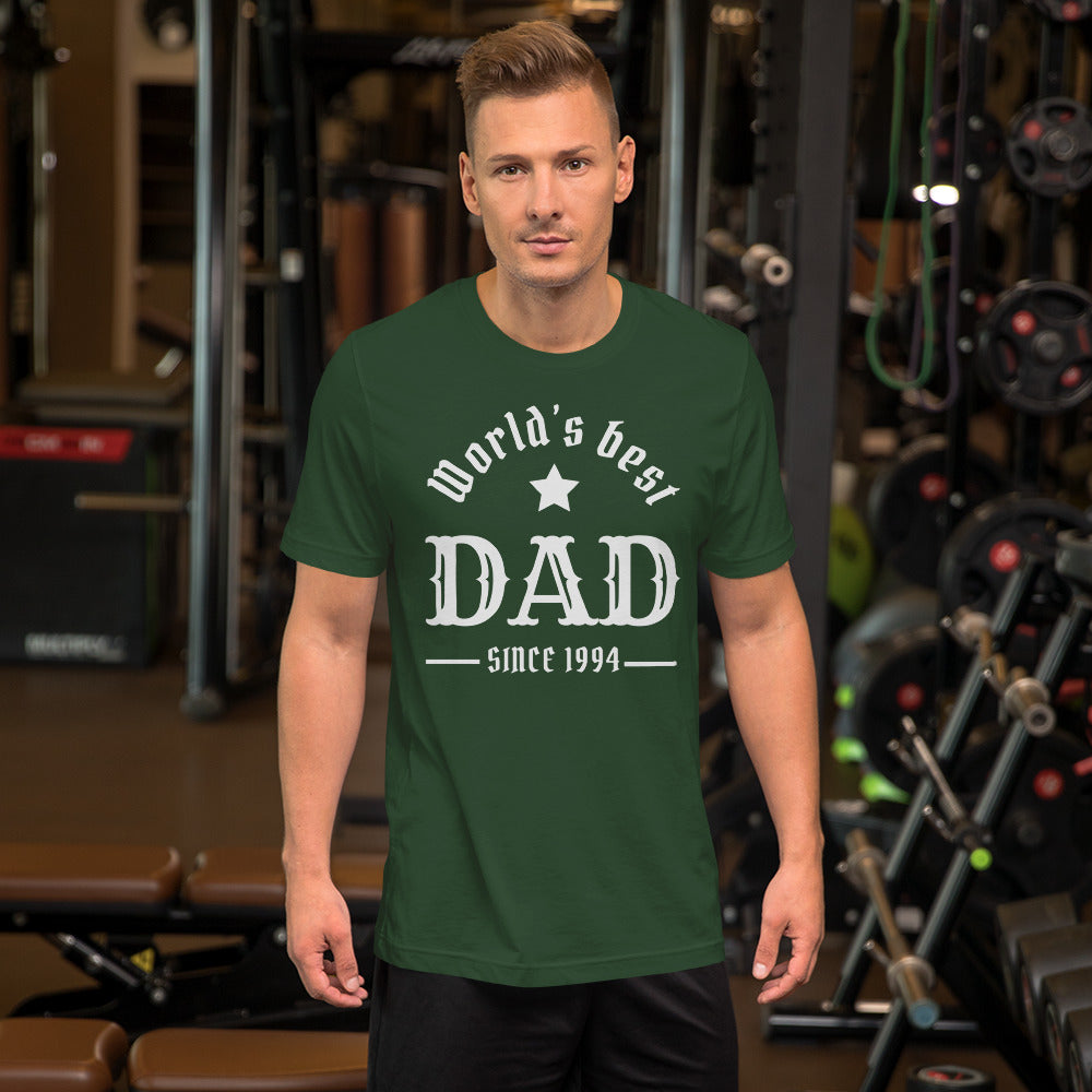World's Best Dad Since (Customizable Year) Unisex t-shirt