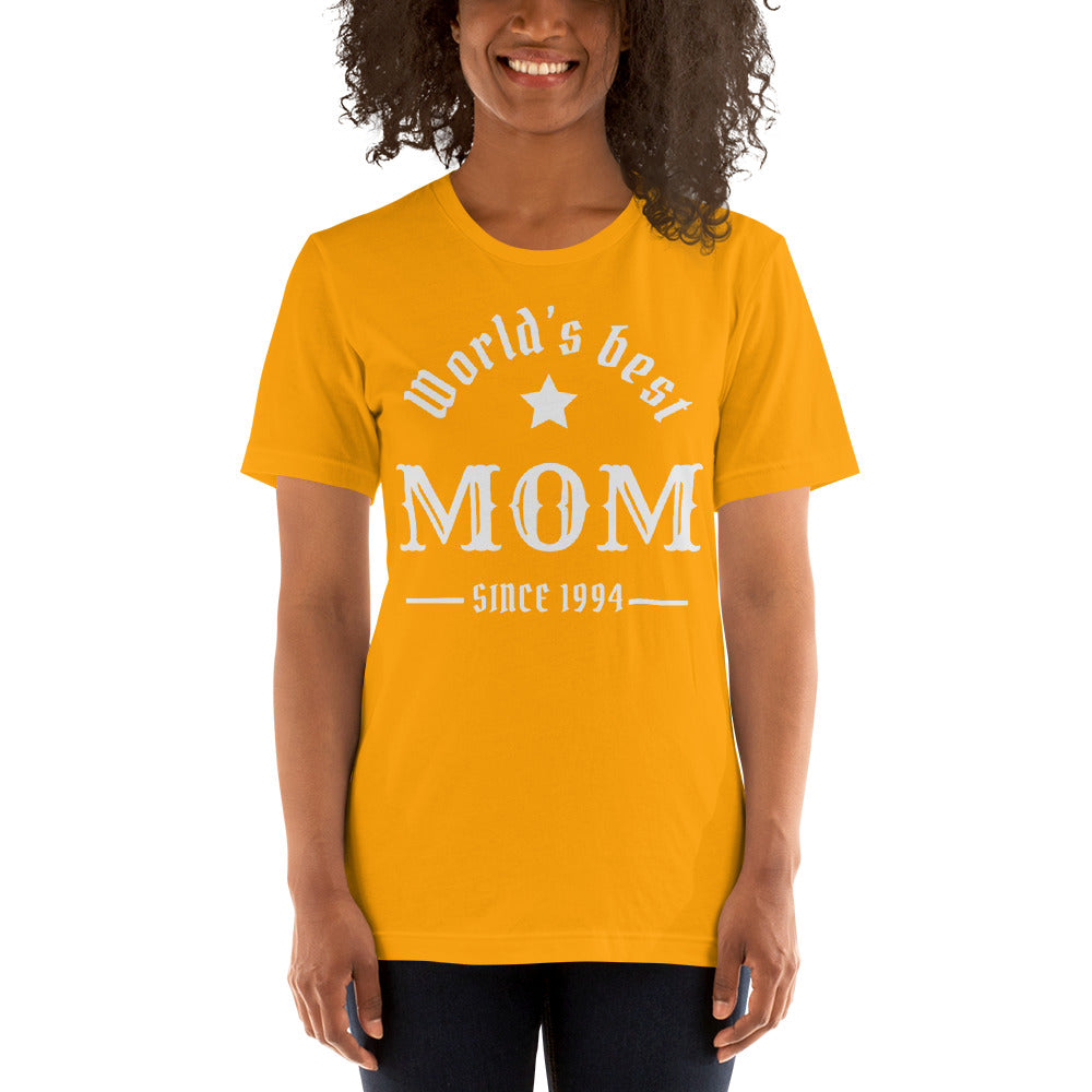 World's Best Mom Since (Customizable Year) Unisex t-shirt