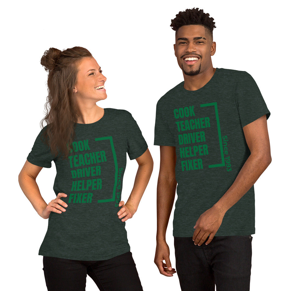 Parent Since (customizable year) Unisex t-shirt