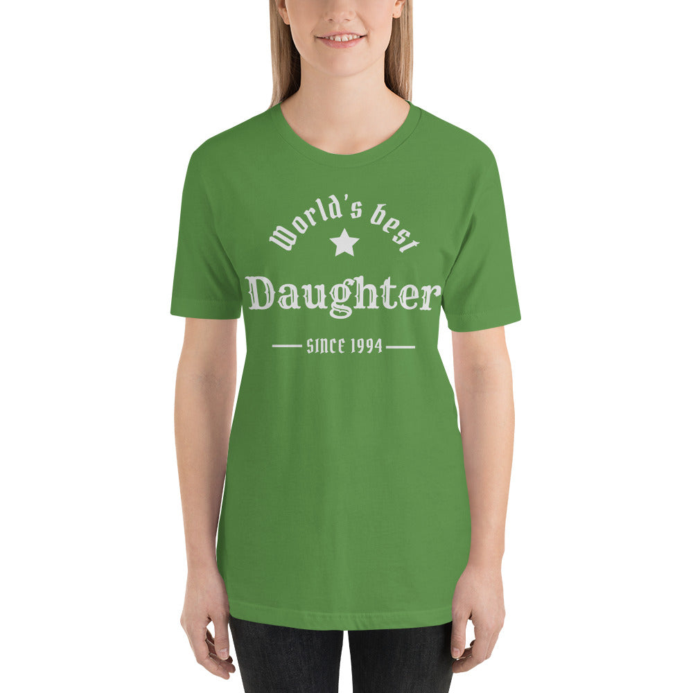 World's Best Daughter Since (Customizable Year) Unisex t-shirt