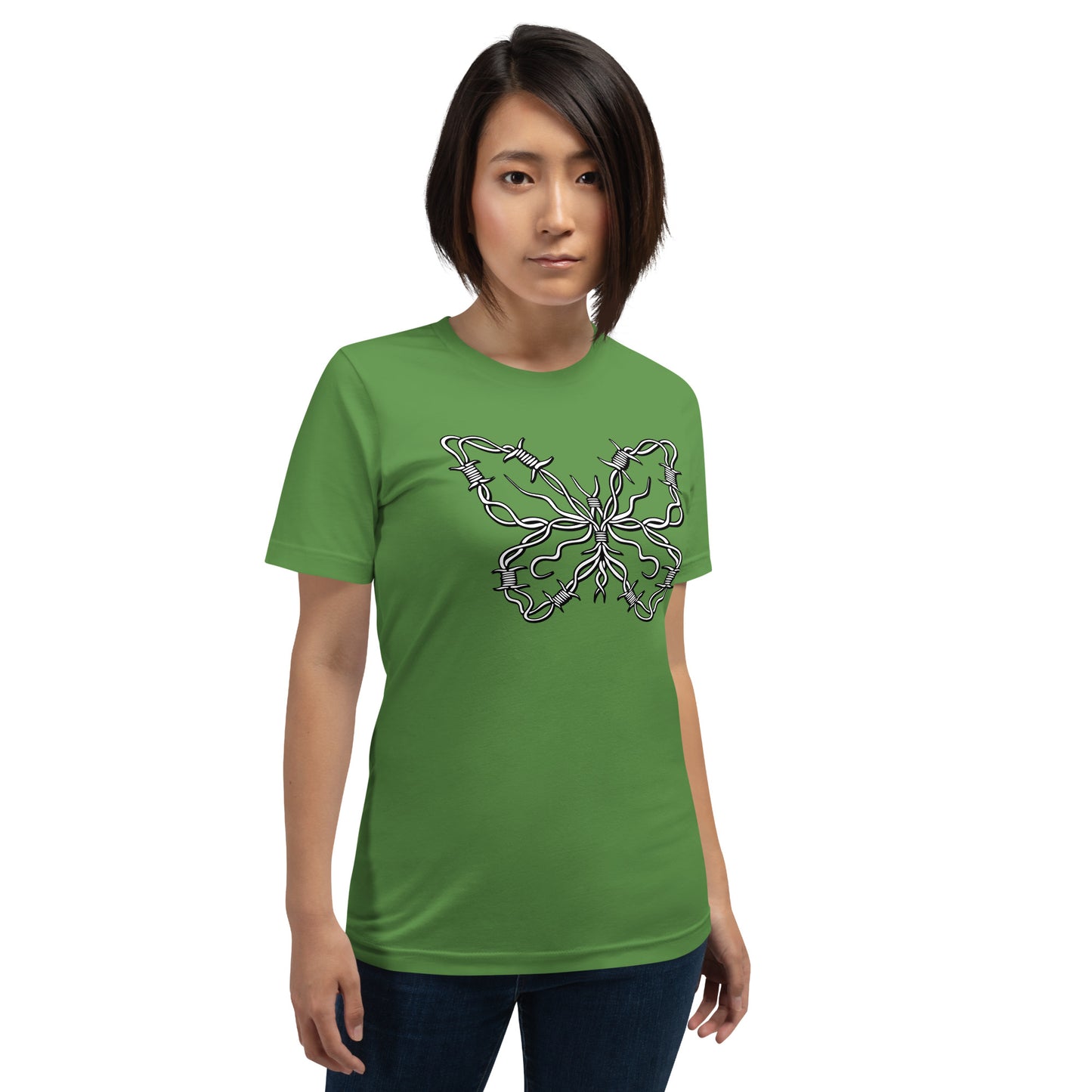 Barbwire Butterfly Unisex t-shirt