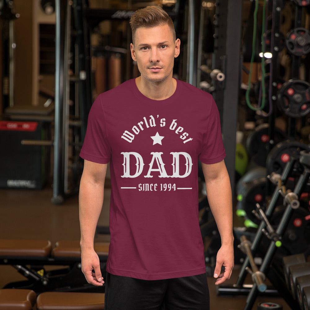 World's Best Dad Since (Customizable Year) Unisex t-shirt