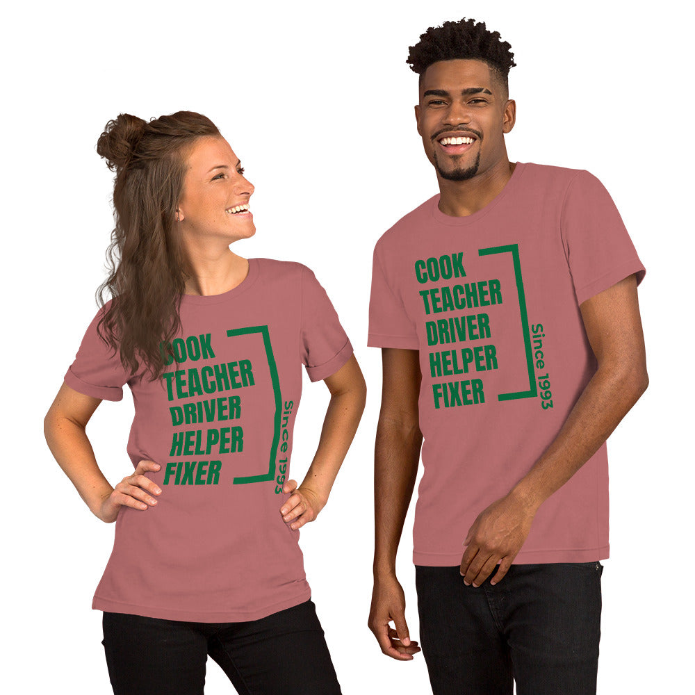 Parent Since (customizable year) Unisex t-shirt