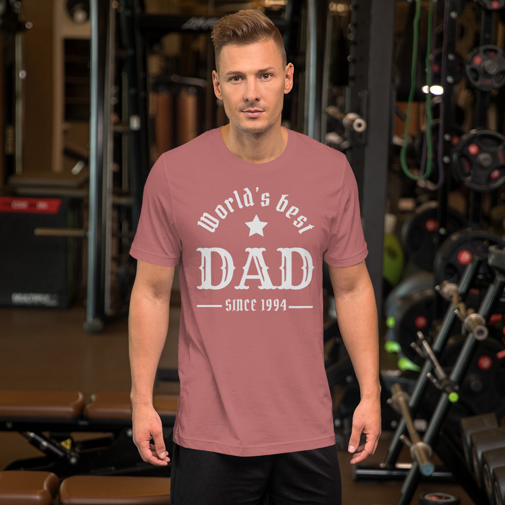 World's Best Dad Since (Customizable Year) Unisex t-shirt