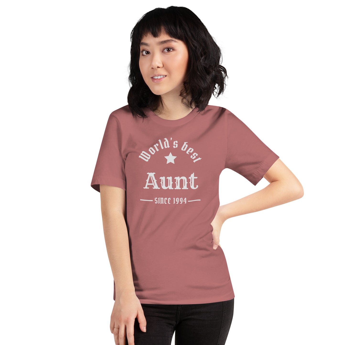 World's Best Aunt Since (Customizable Year) Unisex t-shirt