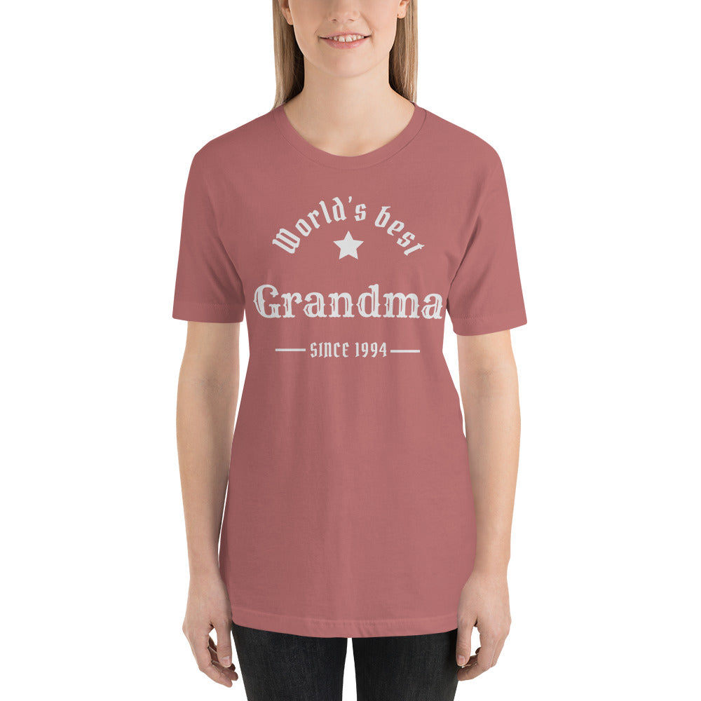 World's Best Grandma Since (Customizable Year) Unisex t-shirt