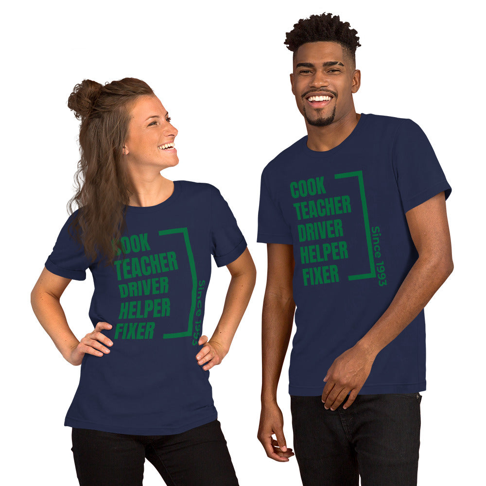 Parent Since (customizable year) Unisex t-shirt