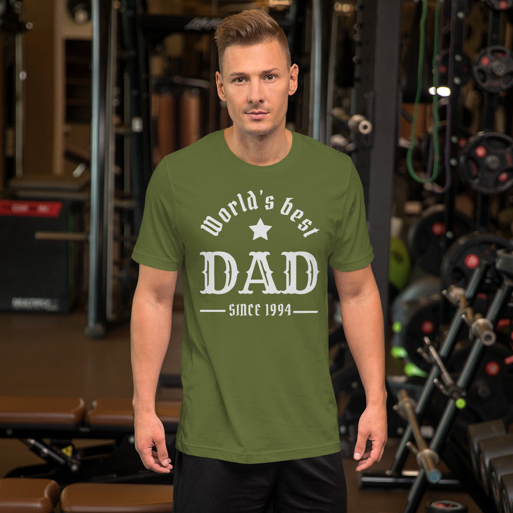 World's Best Dad Since (Customizable Year) Unisex t-shirt